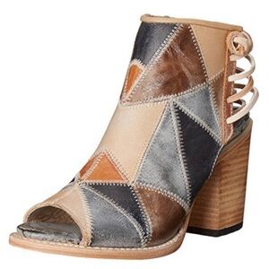 FREEBIRD by Steven Bay Patchwork
Leather Block Heel Bootie
Size 11